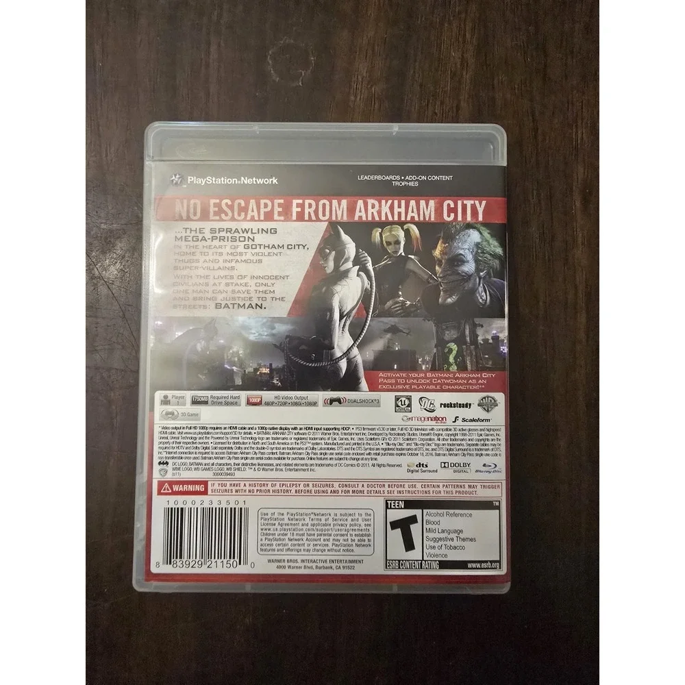Batman Arkham‎ City PS3 PlayStation 3 - Complete CIB